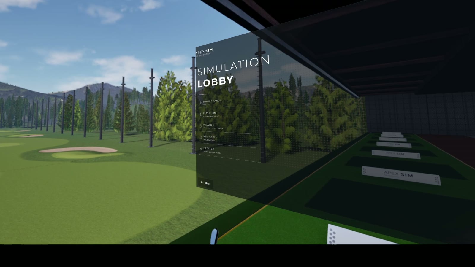 Simulation lobby entrance